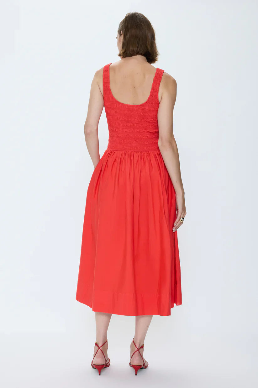 Alessia Smocked Midi Dress