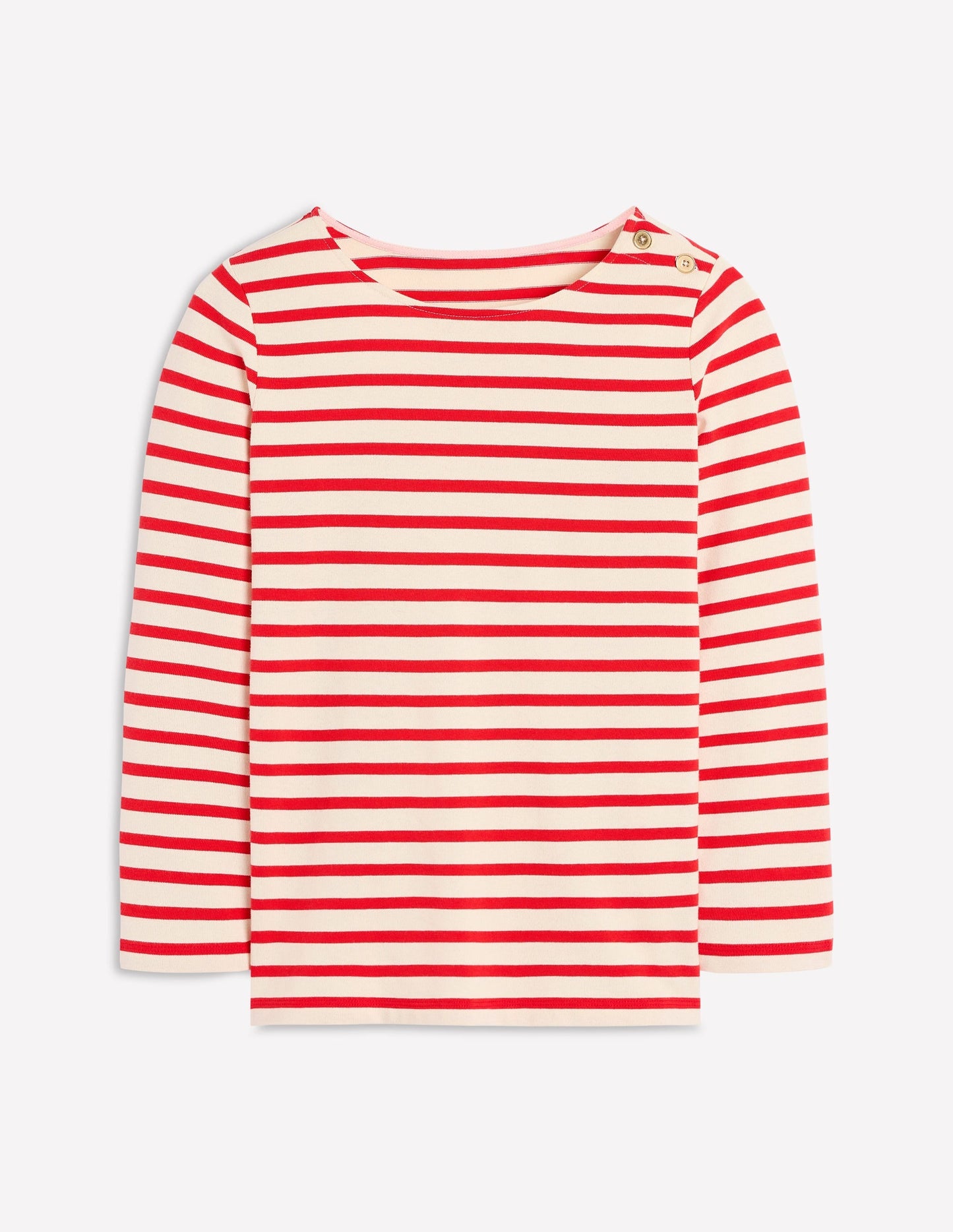Button Mariner Breton-Ivory and Brilliant Red
