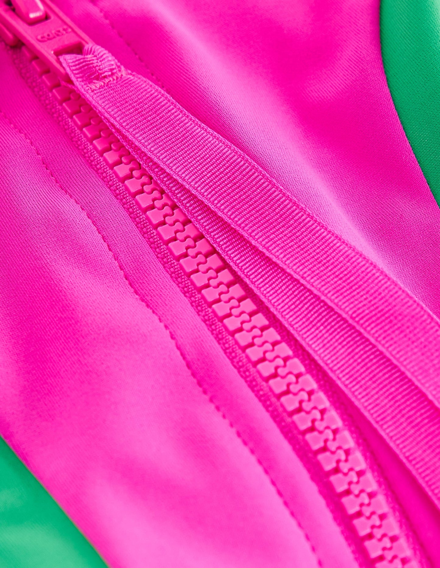 Sporty High Neck Swimsuit-Colbolt Colourblock