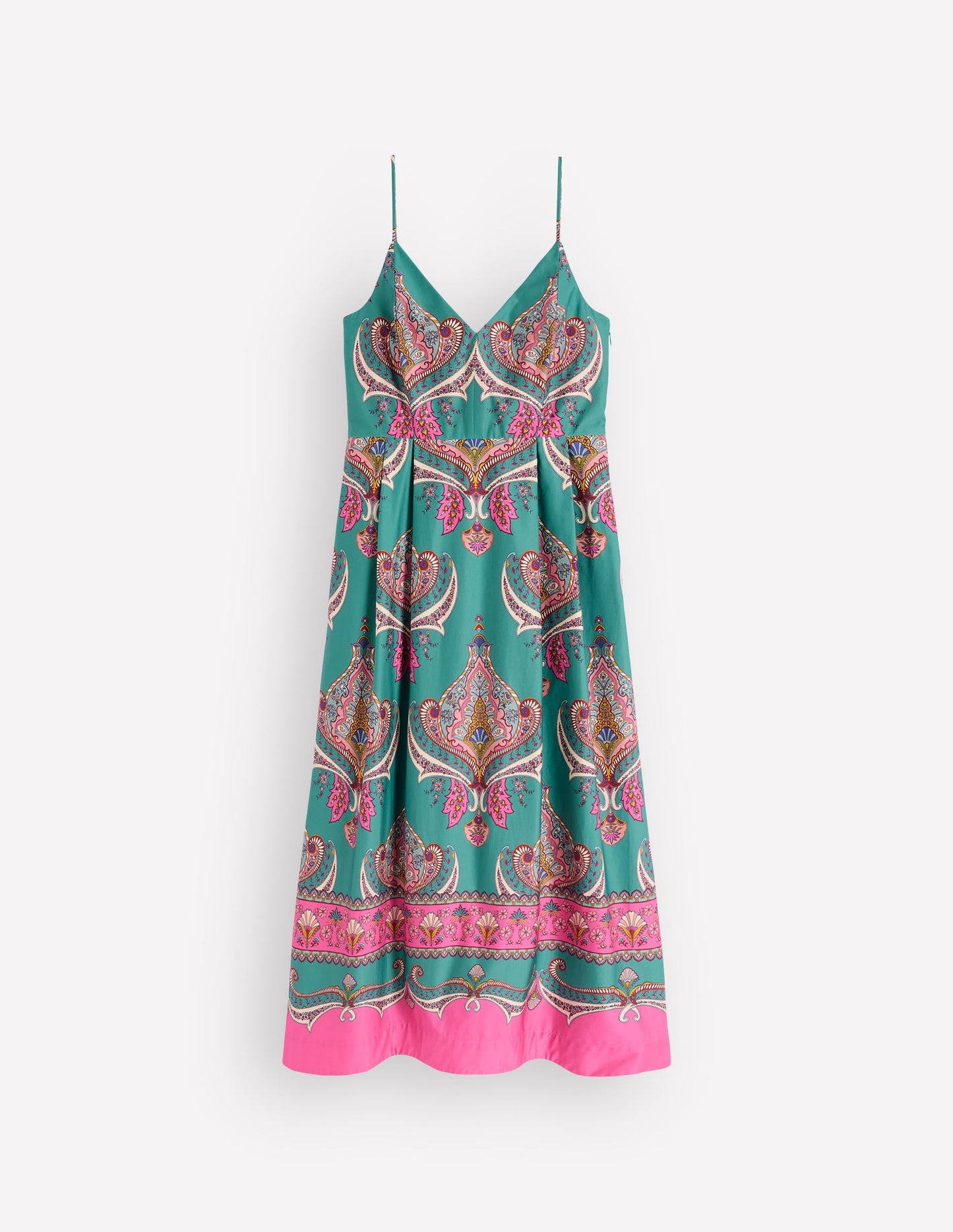 Empire Poplin Occasion Dress-Aurora Blue, Ornamental Charm
