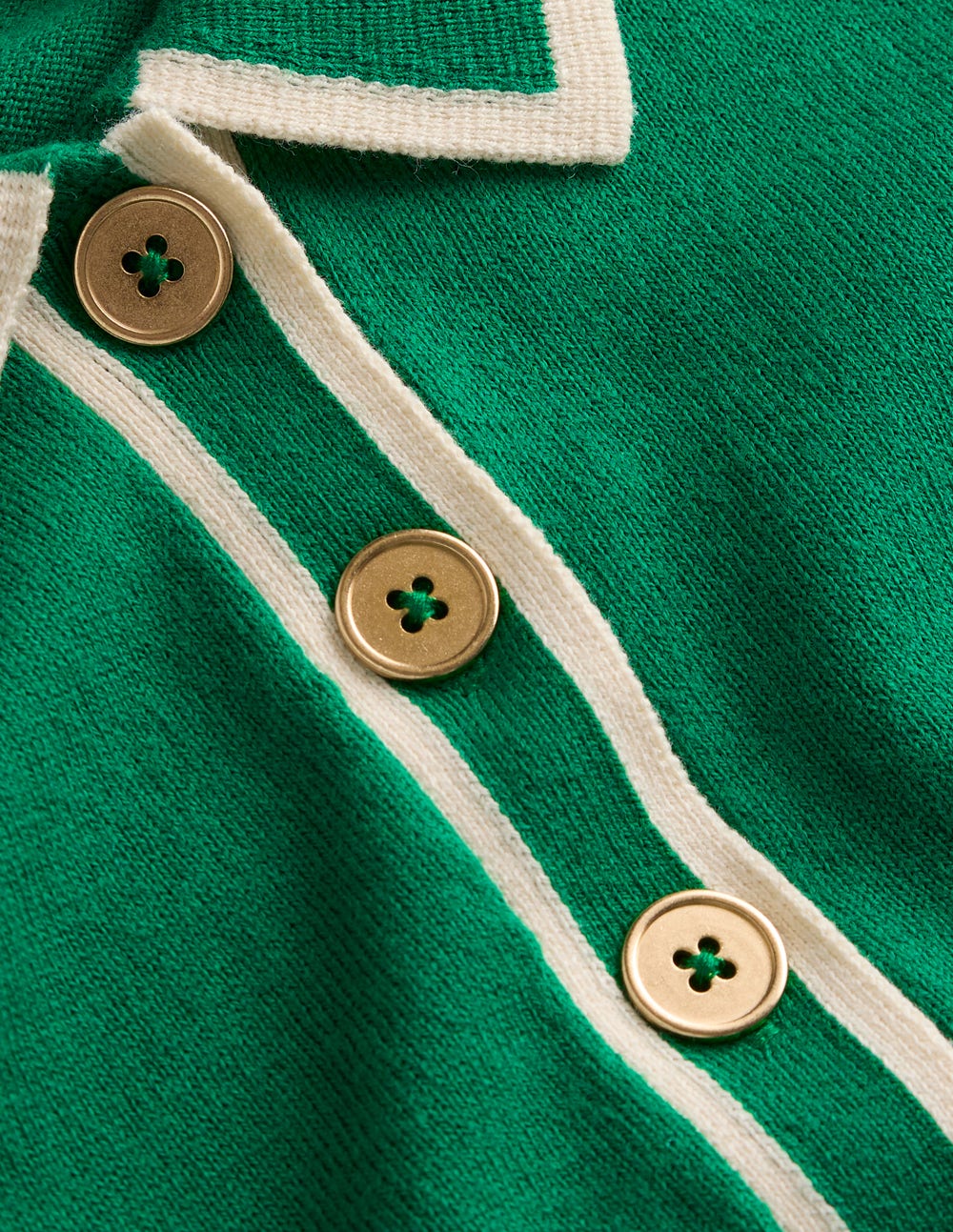 Collared Knitted Midi Dress-Fresh Green
