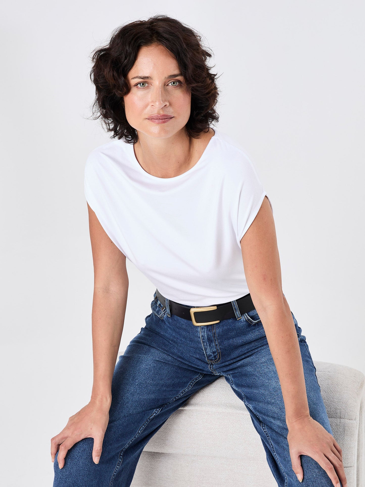Modal Luxe Layer Tee - White