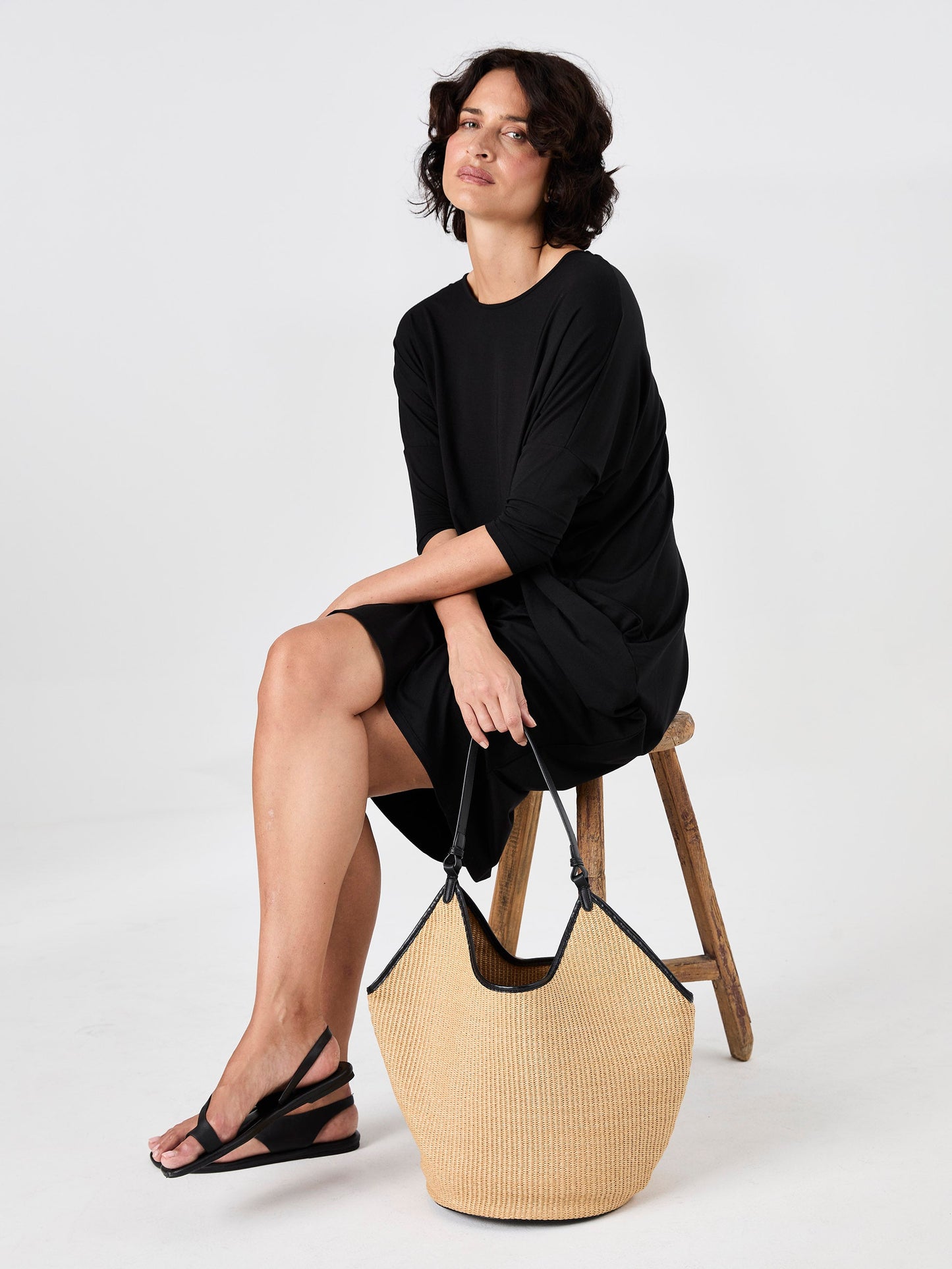 Easy Flow Dress - Black