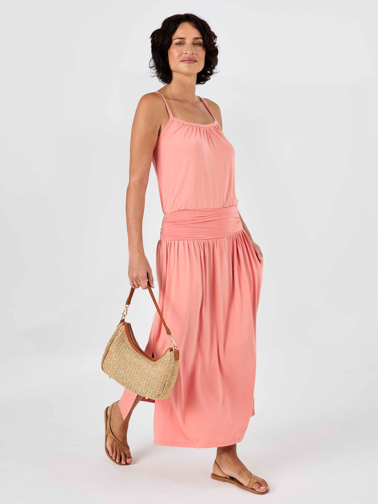 Imogen Dress - Apricot