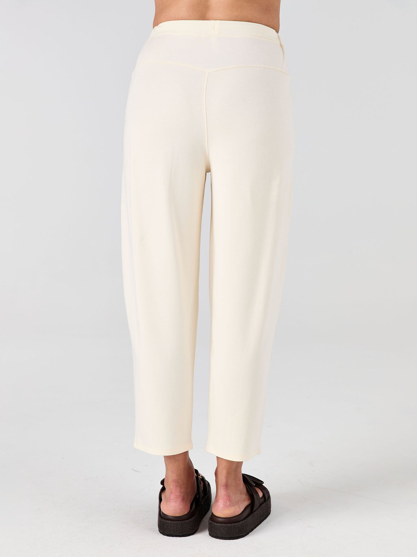 Kyoto Ankle Length French Terry Jogger - Winter White