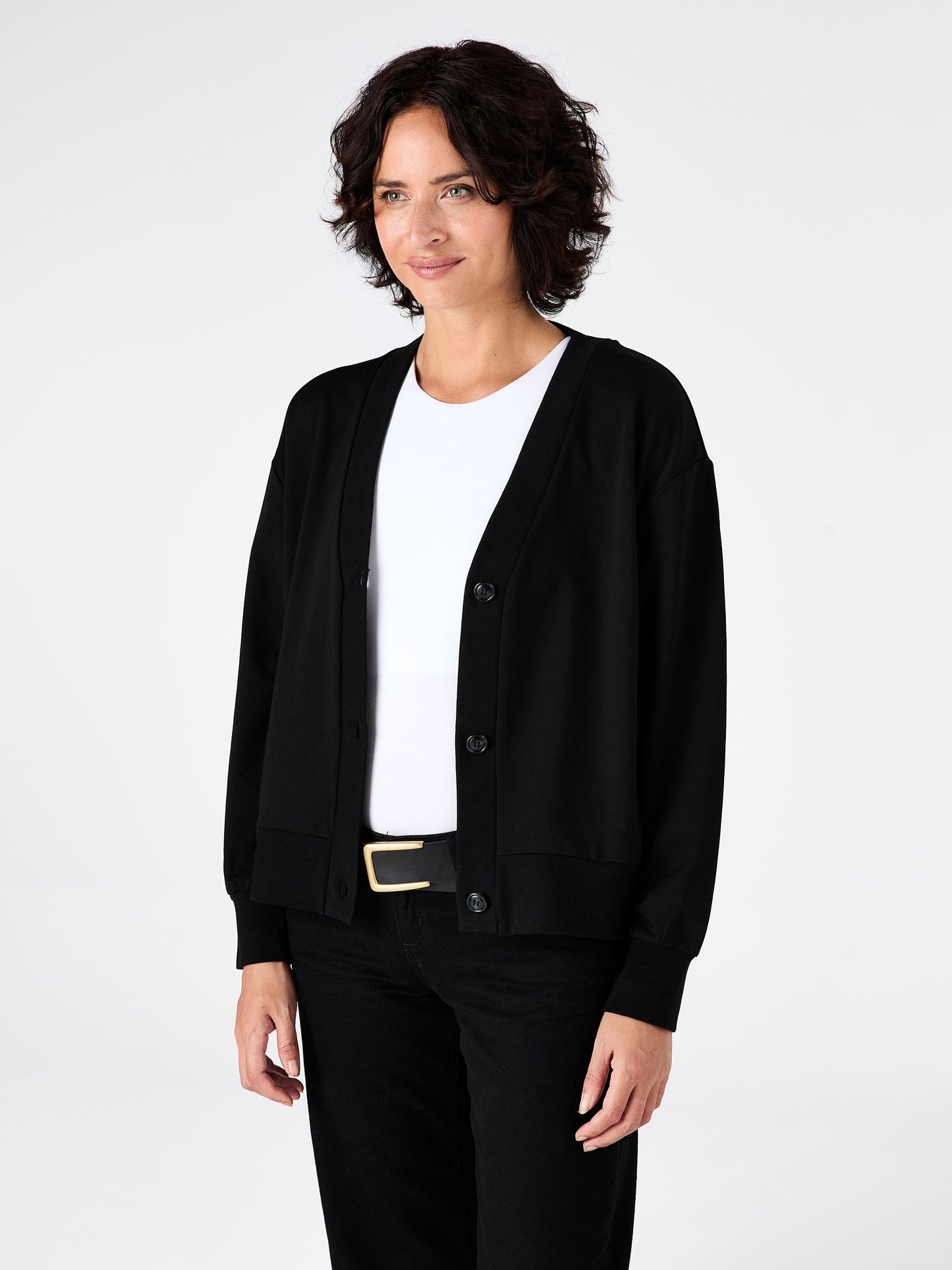 Leighton Sweat Top - Black