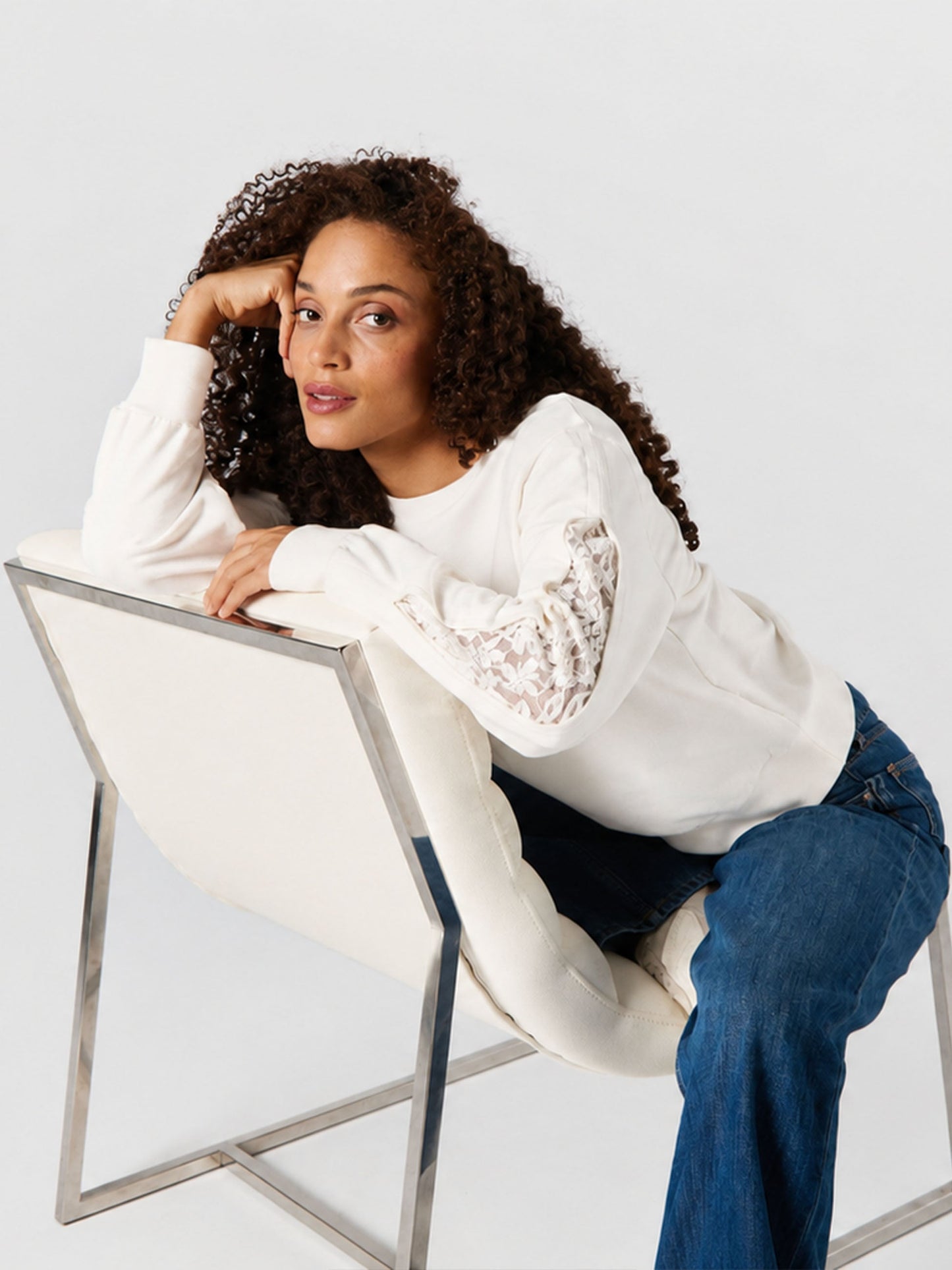Lucy Sweatshirt - Soft White