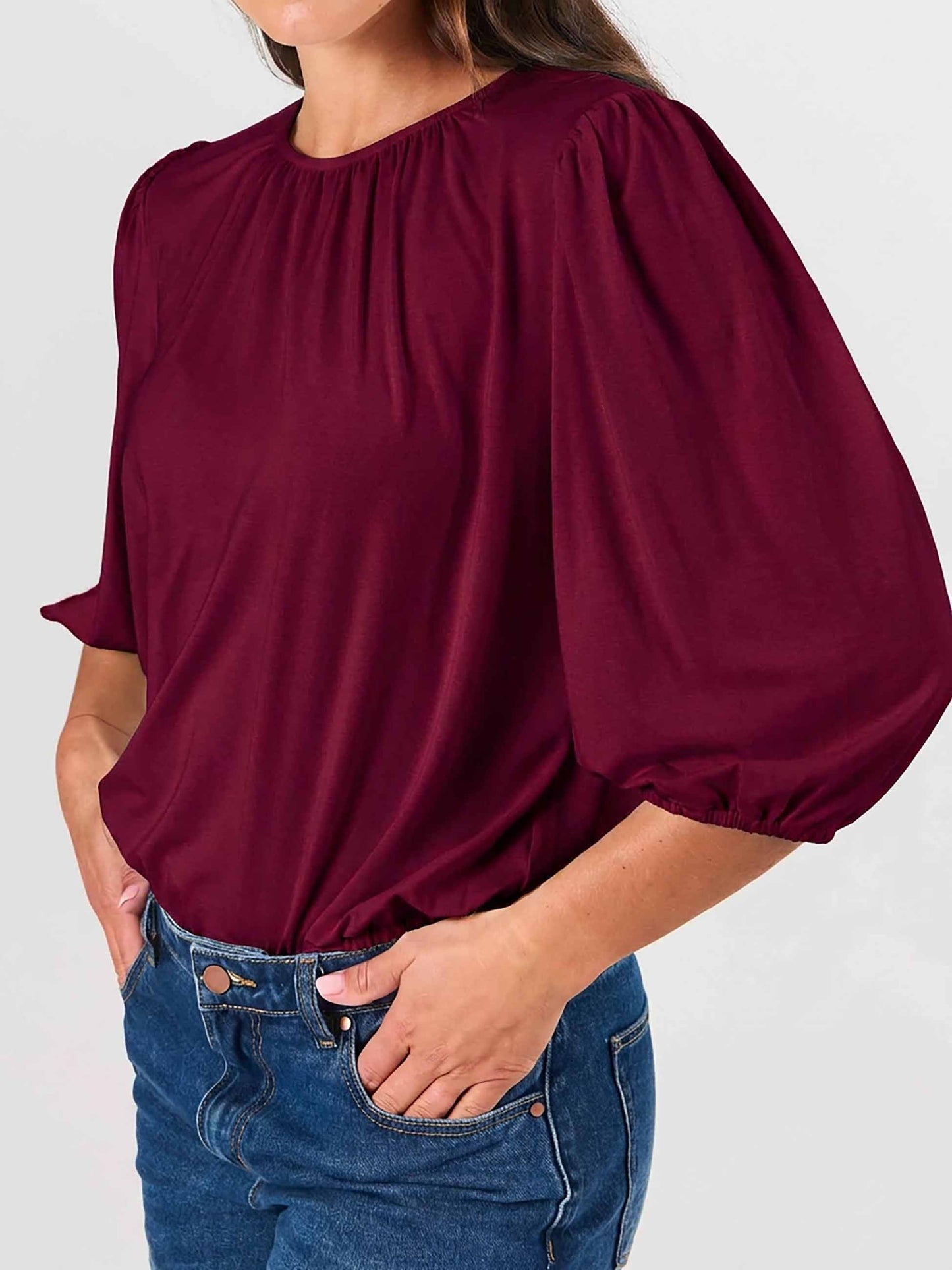 Millie Modal Top - Sangria