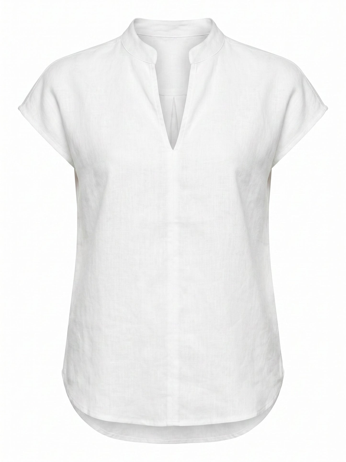 Sophia Linen Tunic - White