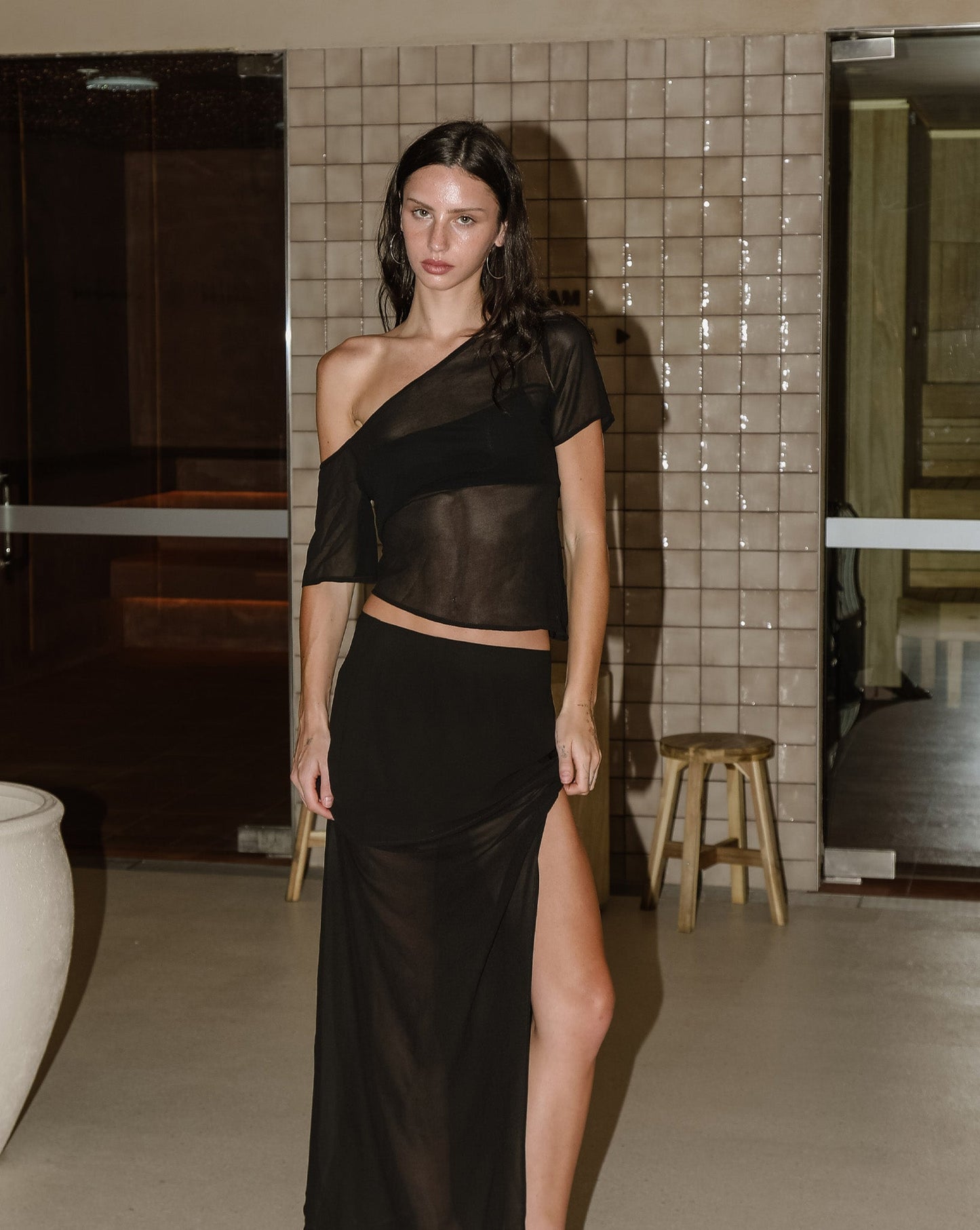 Josephine Maxi Skirt Black