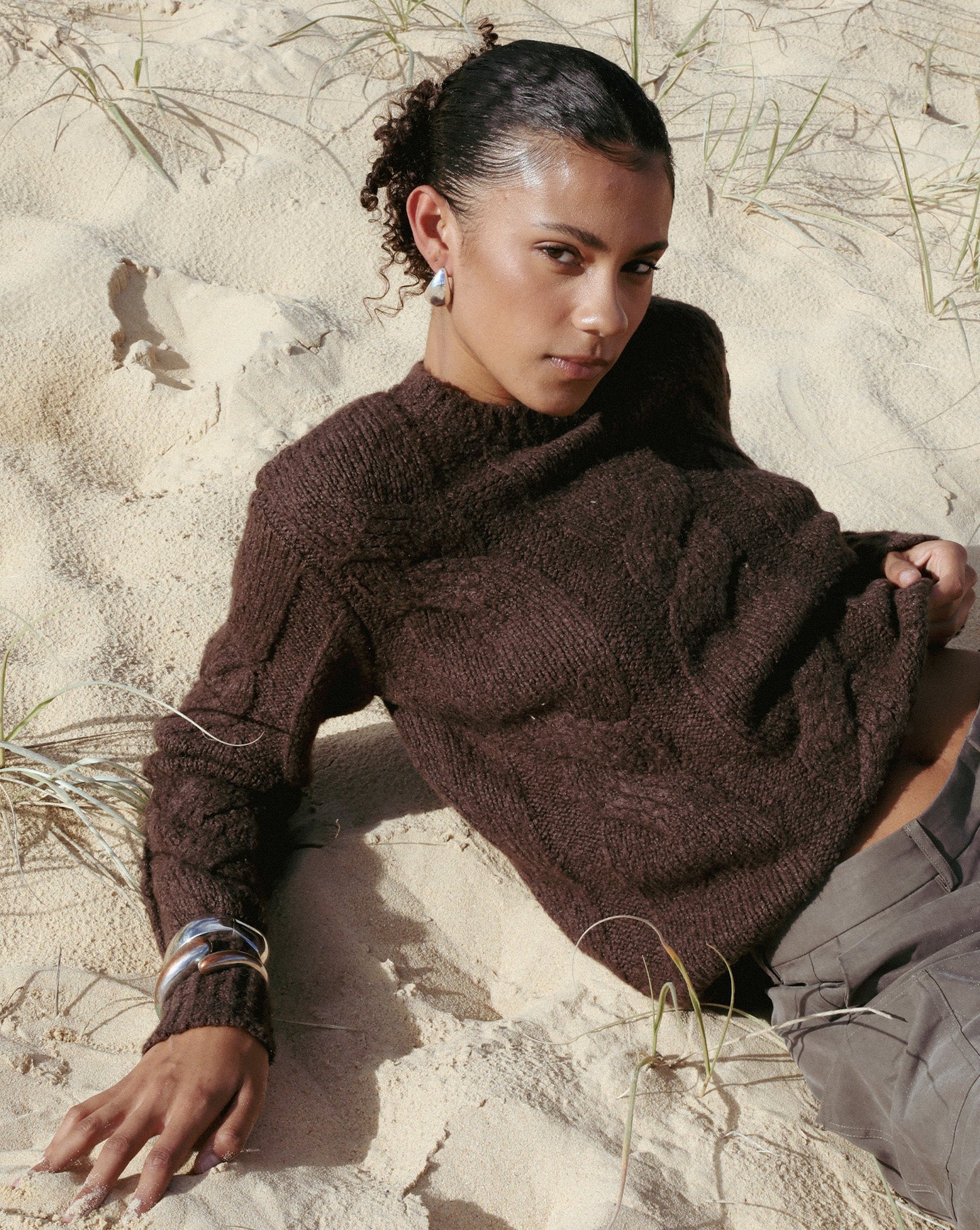 Bambi Knit Jumper Chocolate