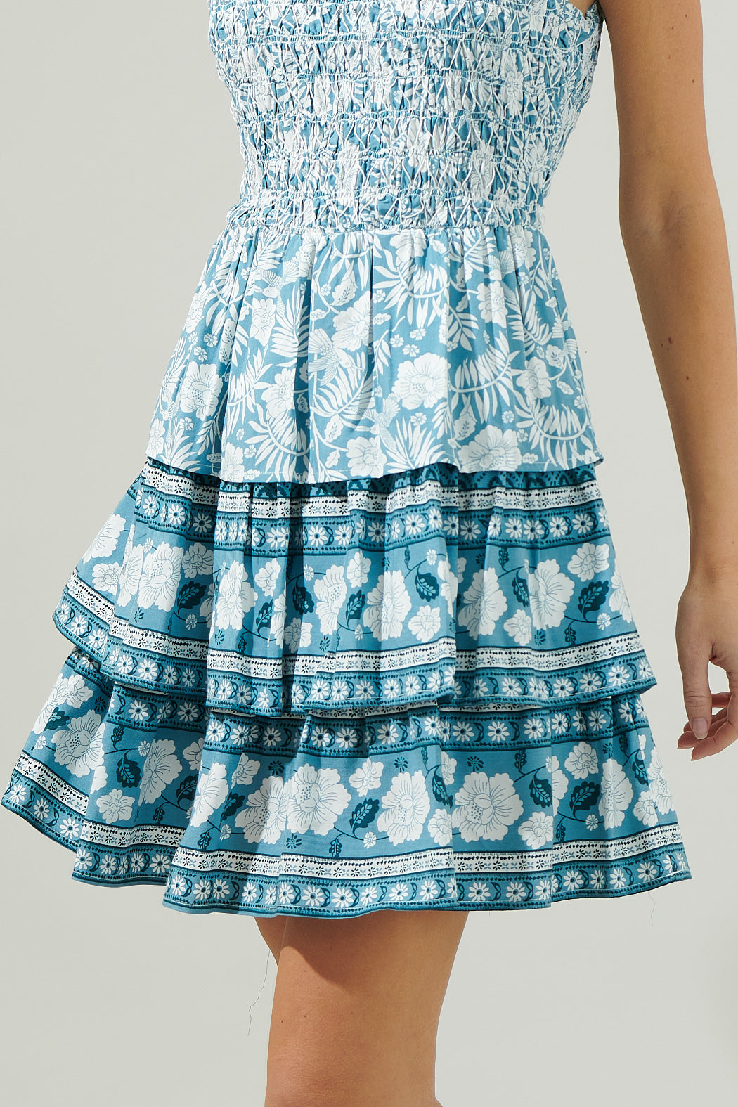 Catalina Floral Smocked Mini Dress
