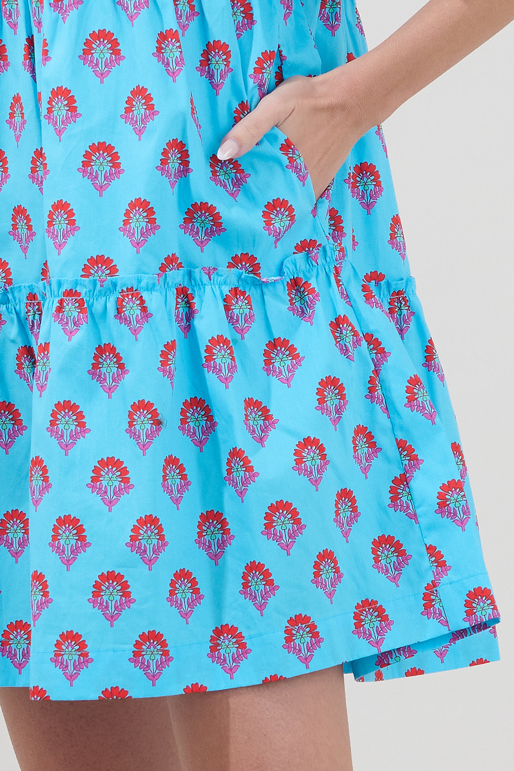 Dixie Split Neck Shift Dress Floral