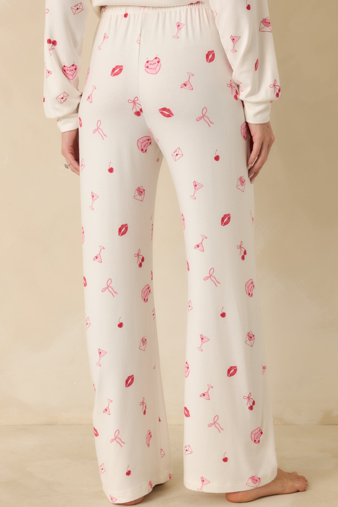 Z Supply Ivory Multi So Sweet Pajama Pants