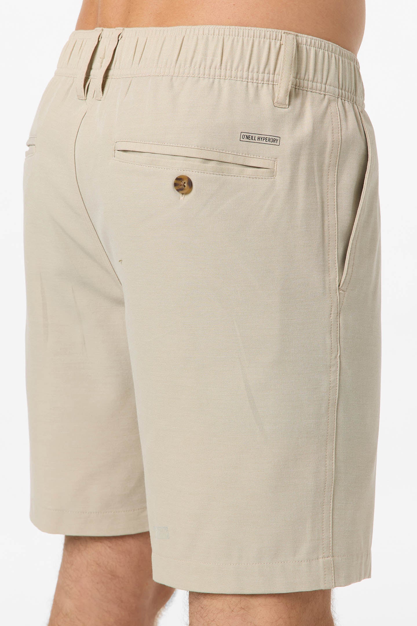 O'Neill Reserve Light Check Elastic Waist 18" Hybrid Shorts