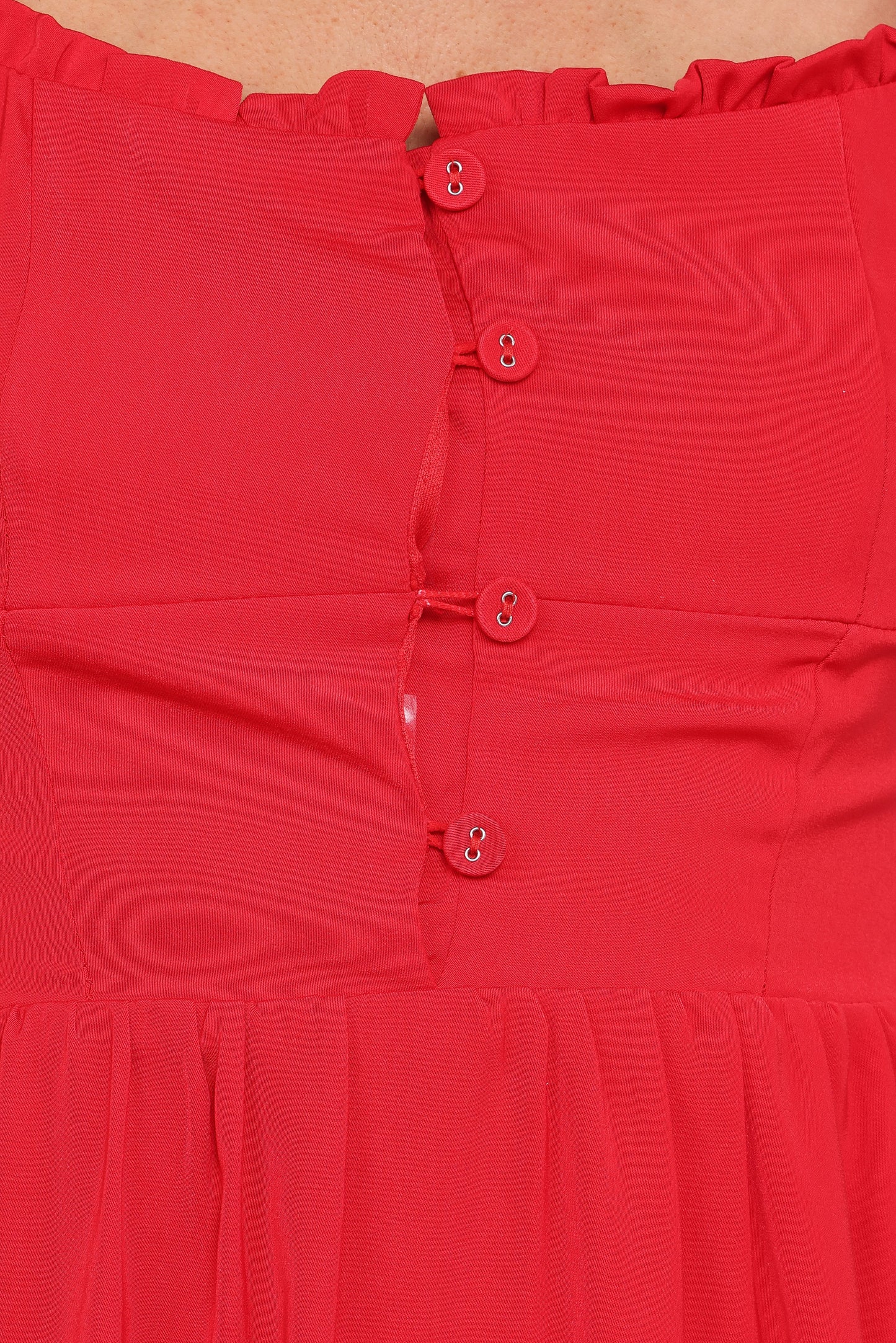 Melrose Midi Dress - Red