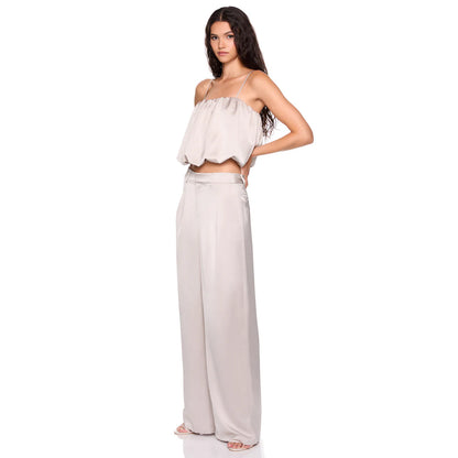 Susana Monaco Satin Pleated Pant
