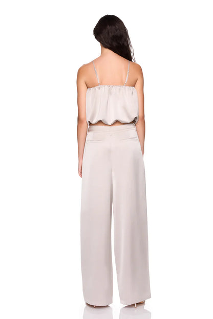 Susana Monaco Satin Pleated Pant