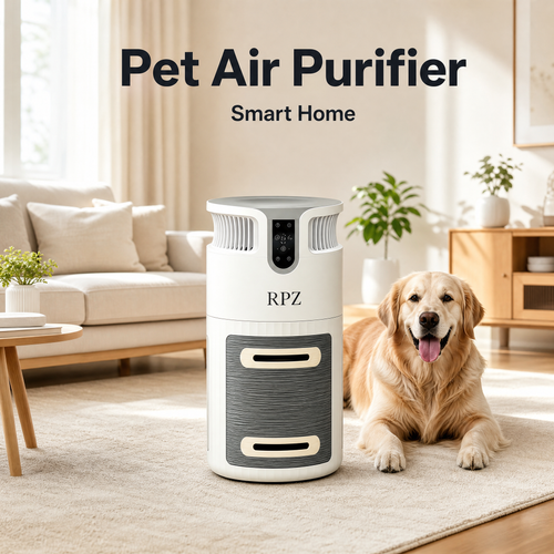 Smart Air Purifier for Pets – HEPA Filtration, Pet Hair & Odor Control, 2,200 Sq. Ft. Coverage, Quiet Operation & Built-In Cat Scratcher
