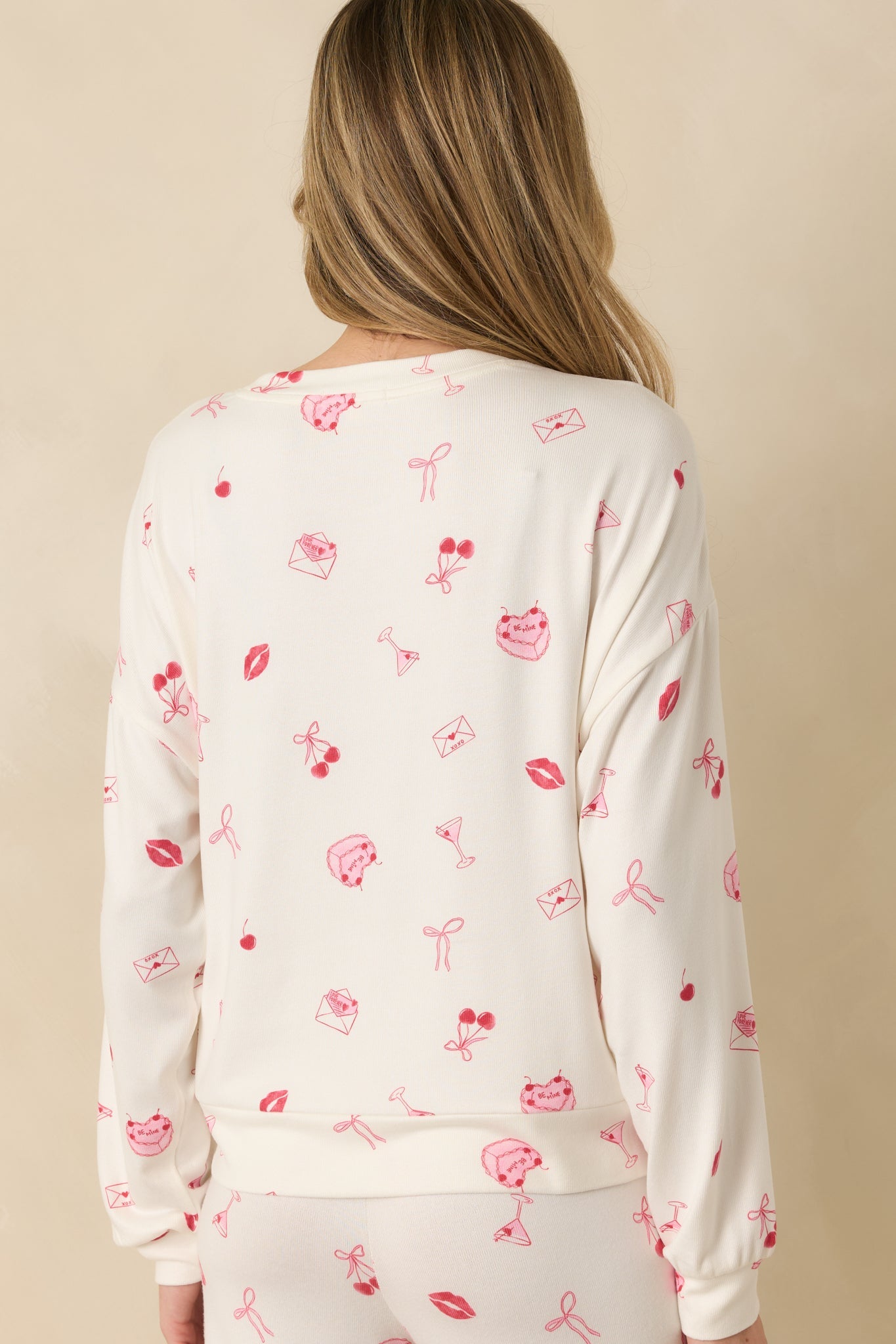 Z Supply Mira Ivory Multi Sweet Things Long Sleeve Top
