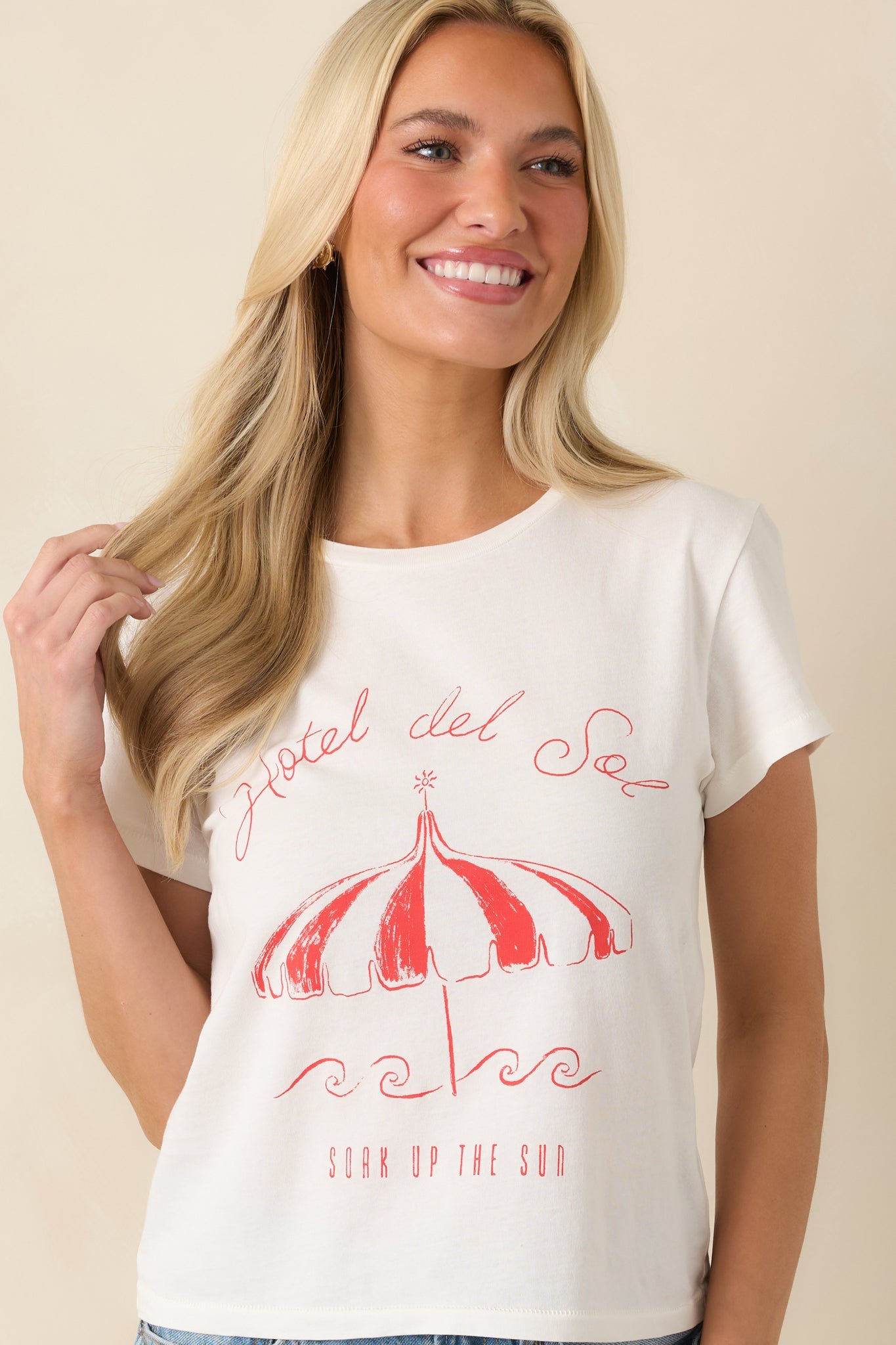 Z Supply White Cotton Del Sol Tourist Tee