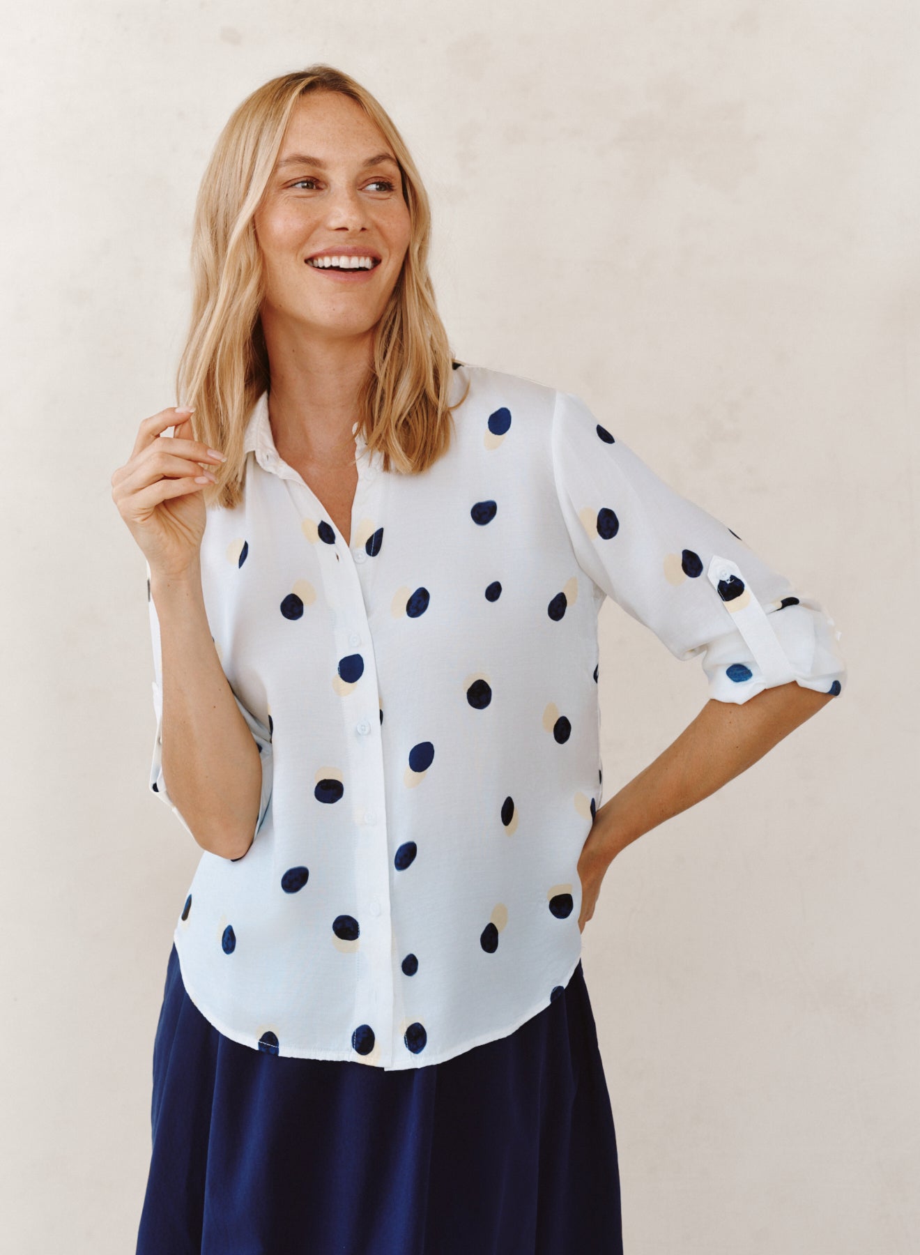 Bella Dahl Clean Split Back Button Down