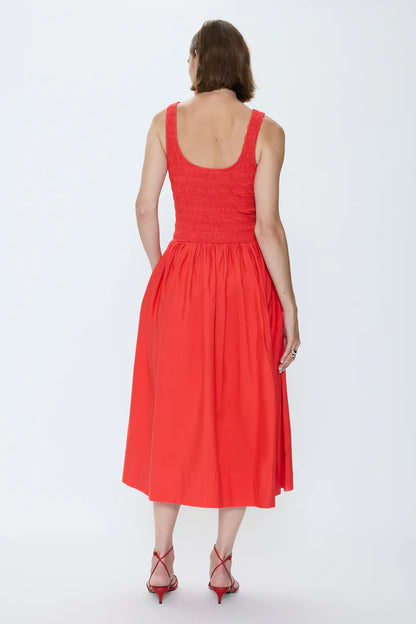 Alessia Smocked Midi Dress
