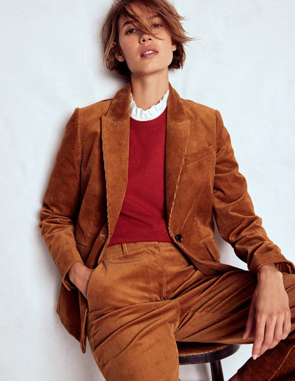Stamford Cord Blazer-Ginger