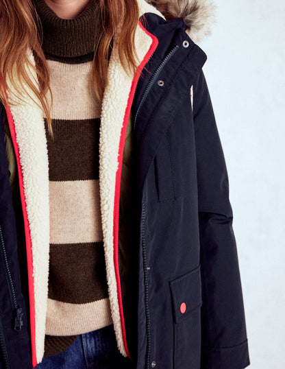 4-In-1 Hooded Parka-Navy