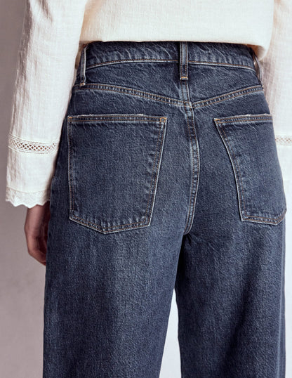 Mid Rise Relaxed Leg Jeans-Dark Vintage