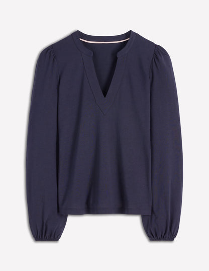 Supersoft Notch Top-Navy