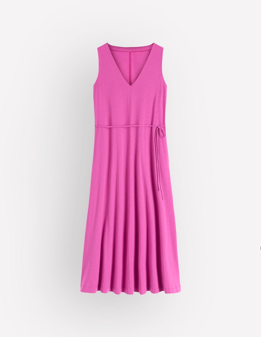 Mia V-neck Jersey Midi Dress-Passion Flower