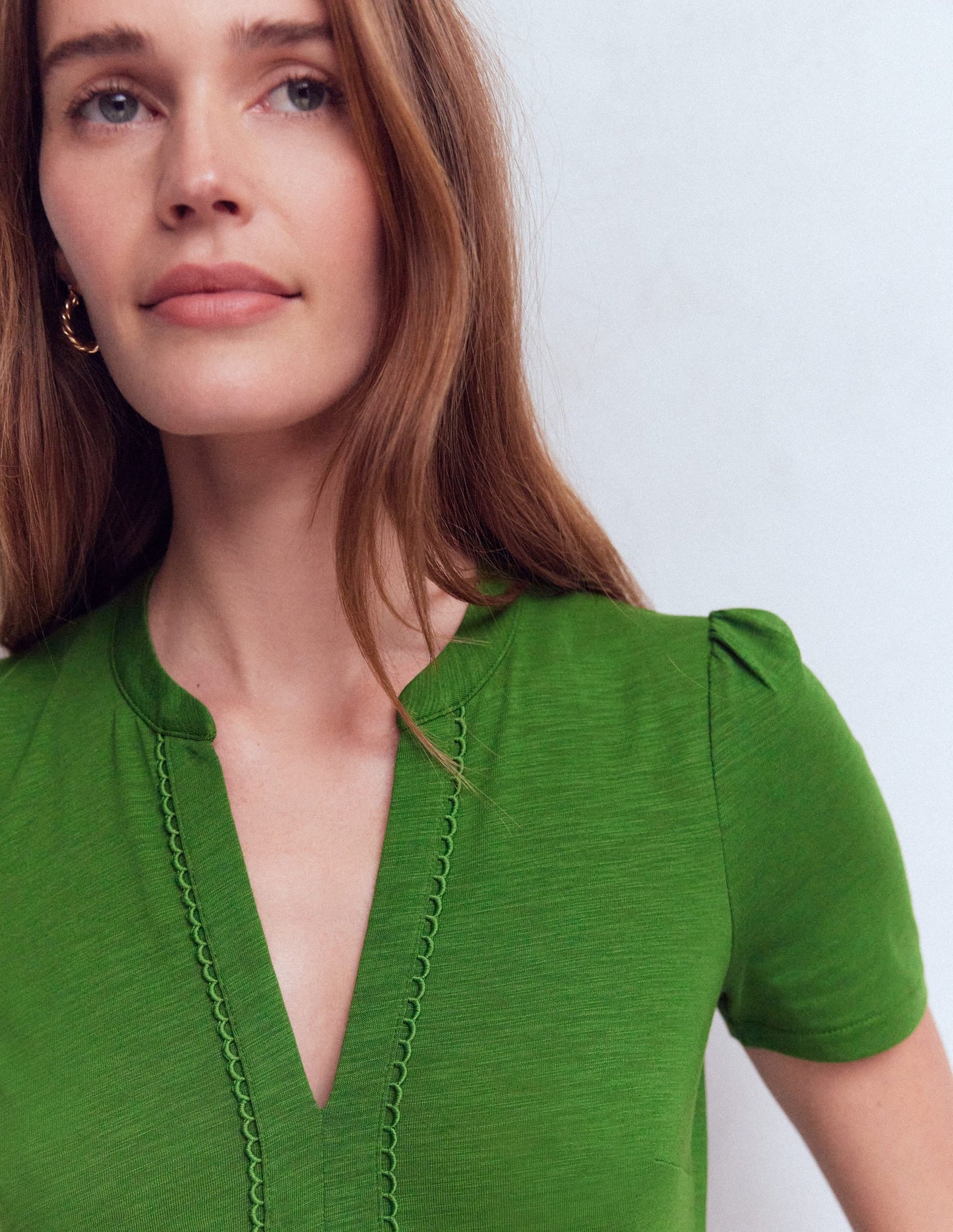 Naomi Short Sleeve Dress-Promenade Green
