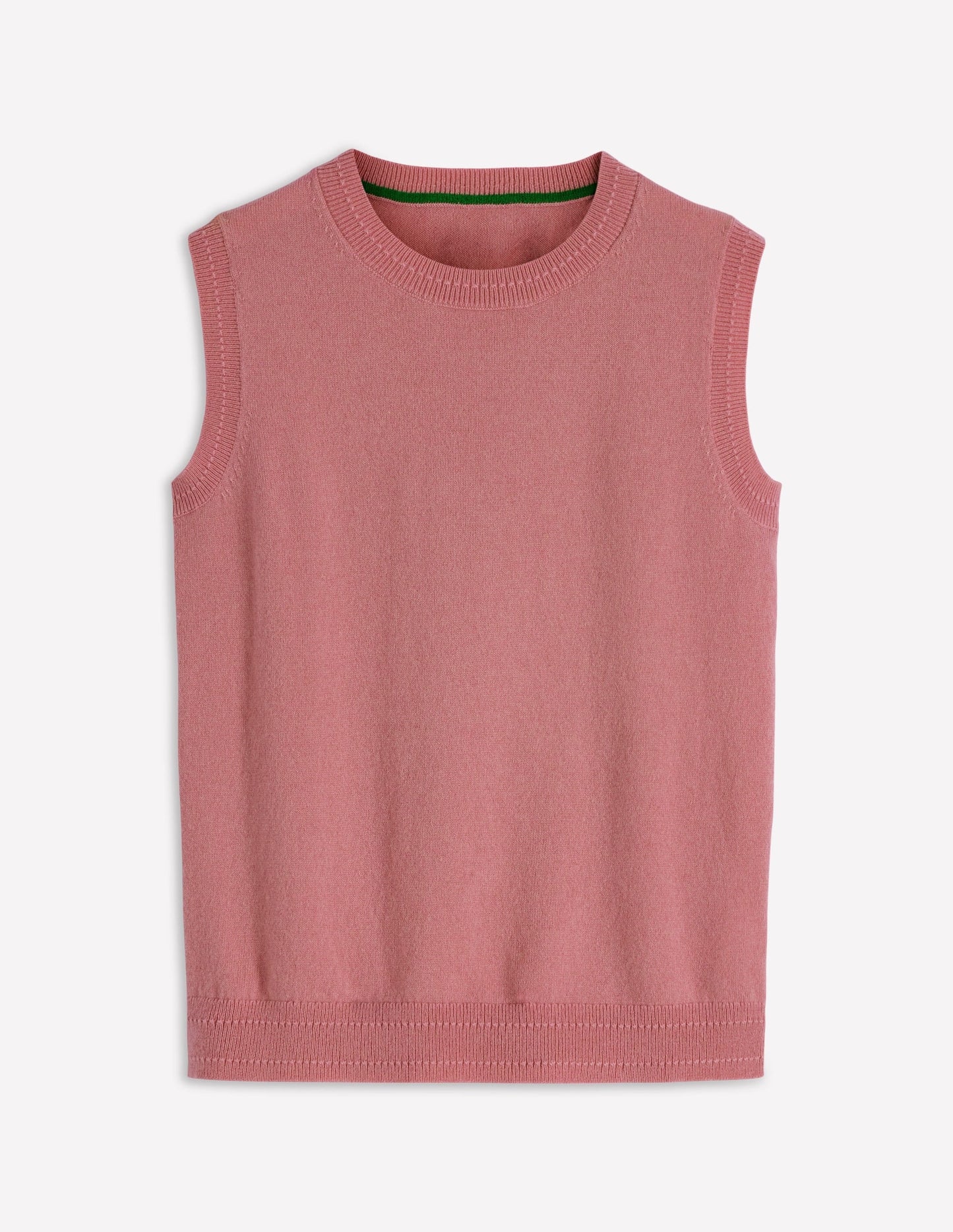 Eva Cashmere Vest-Camelia Pink