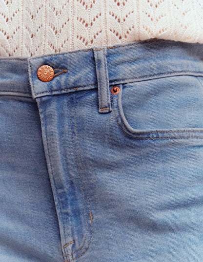 High Rise Wide Leg Jeans-Light Vintage