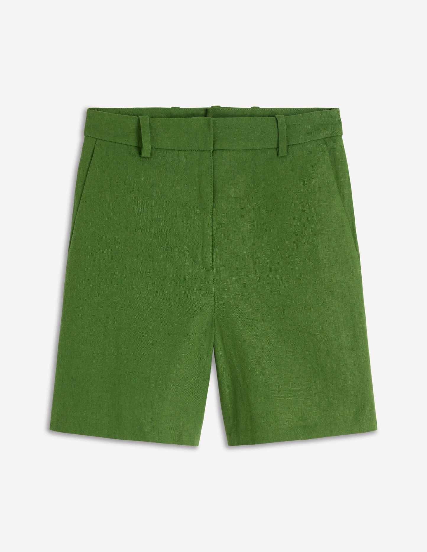Belgravia Linen Shorts-Promenade Green