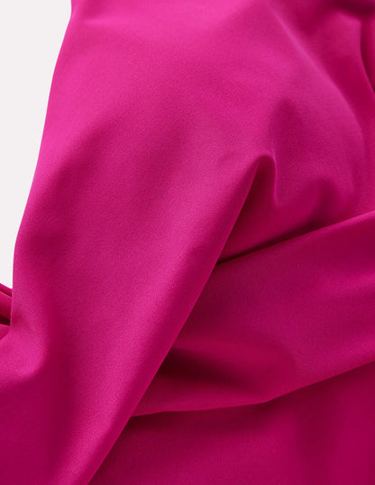 Cannes Cross Wrap Swimsuit-Bright Fuchsia