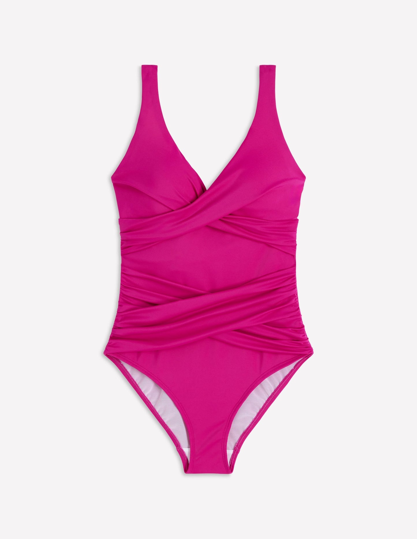 Cannes Cross Wrap Swimsuit-Bright Fuchsia
