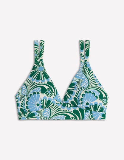 Arles Bikini Top-Air Blue, Euphoric Gardens