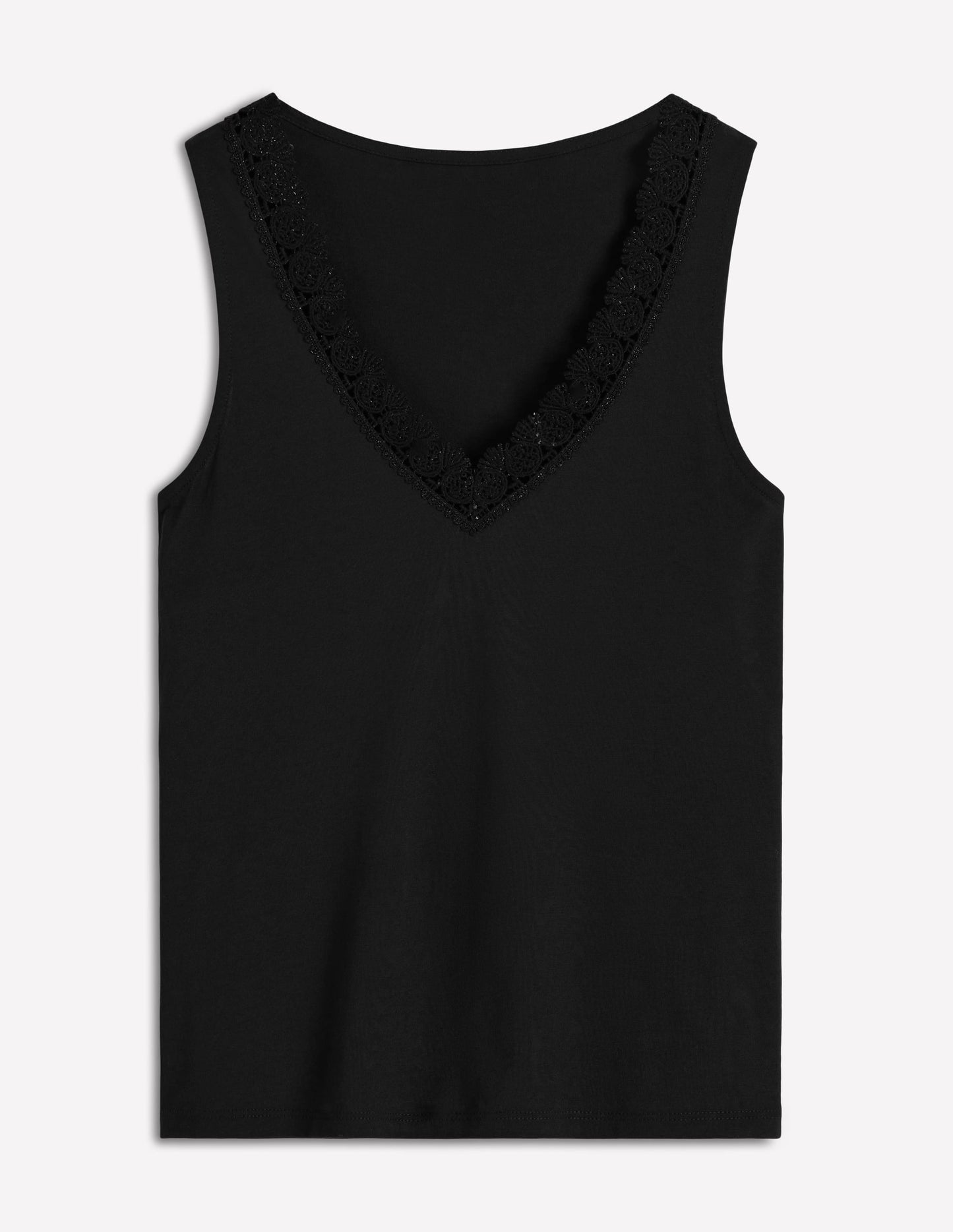 Supersoft V Neck Trim Vest-Black Beauty