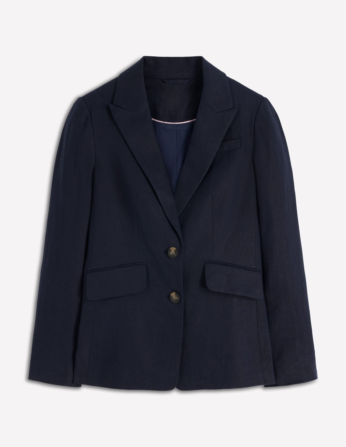Stamford Linen Blazer-Navy