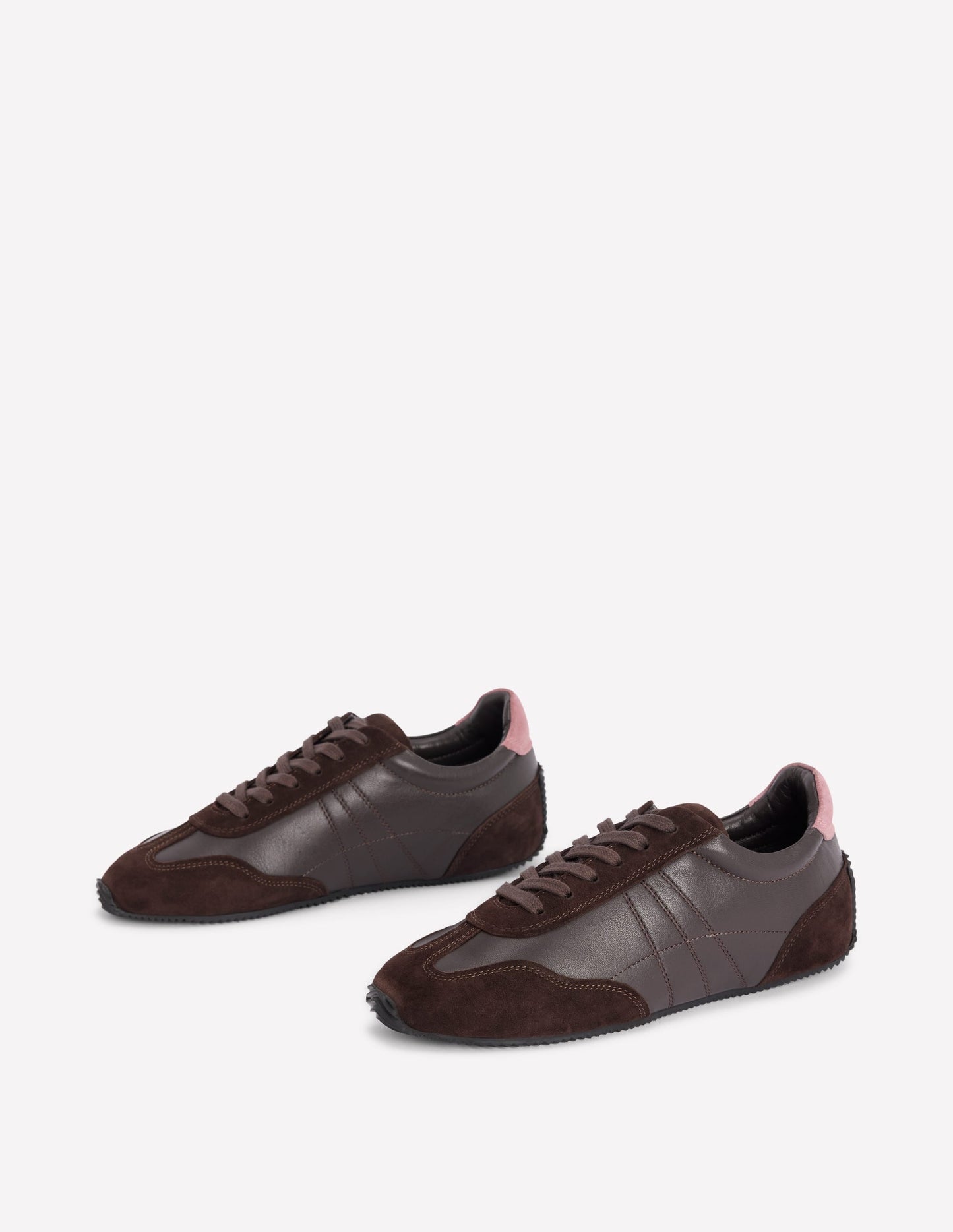 Delphine Slim Sole Trainers-Chocolate