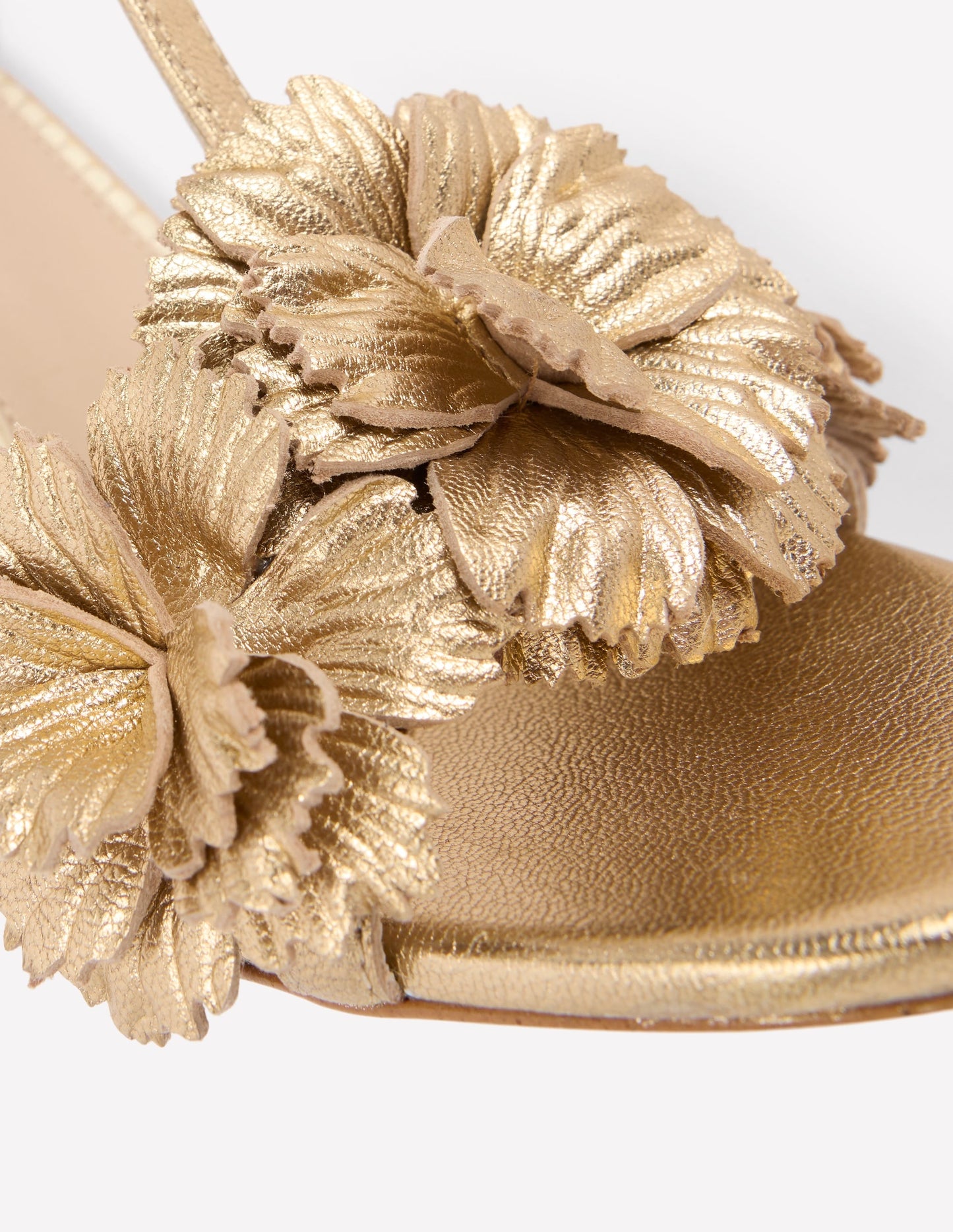 Flower Sandals-Gold
