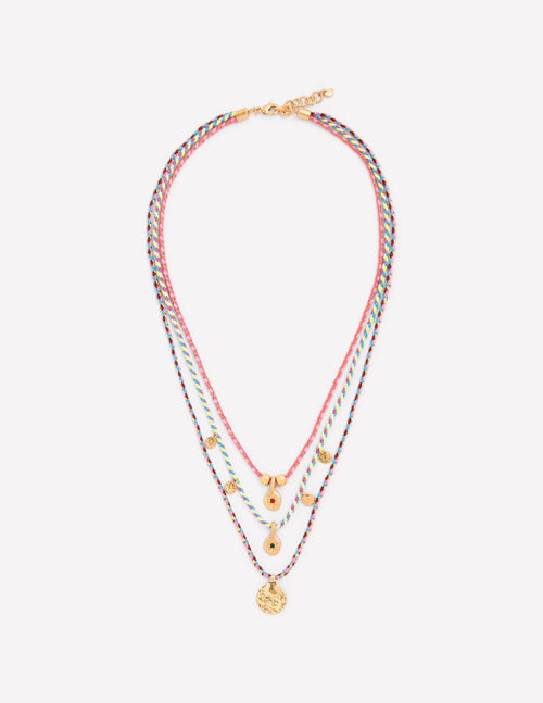 Three Layer Necklace-Multi