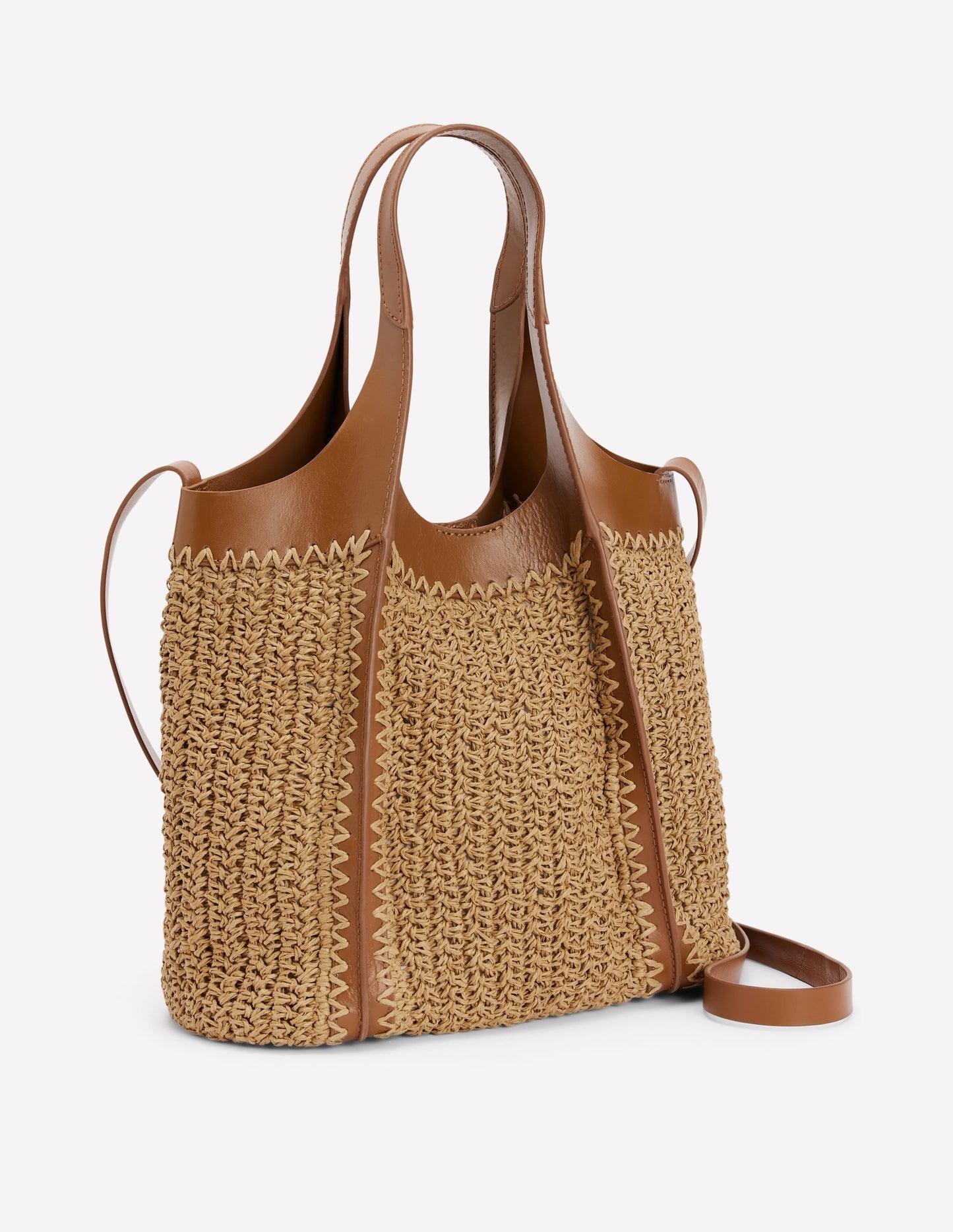 Mini Straw Tote-Natural
