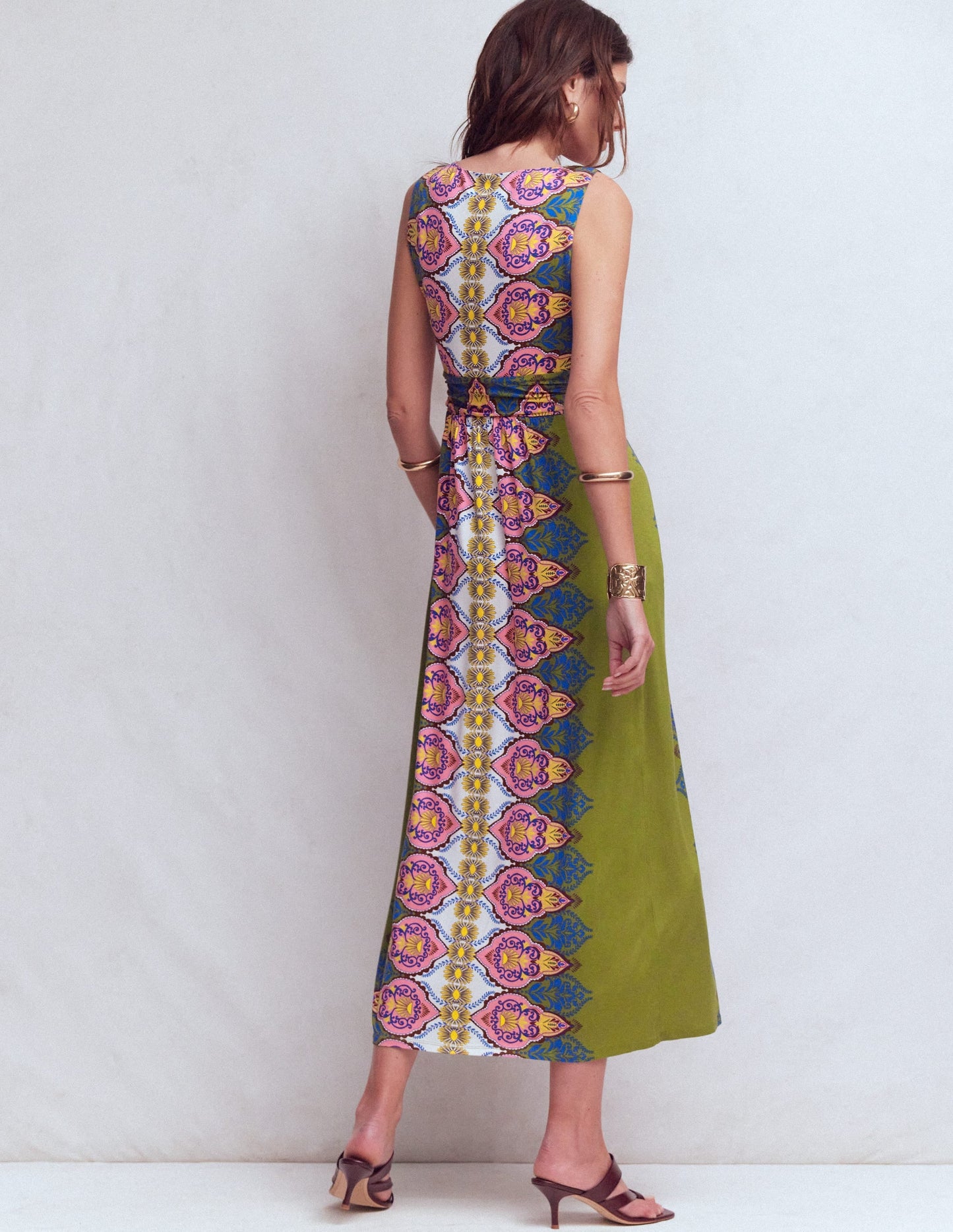 Antonia Jersey Maxi Dress-Multi, Ornamental Garden