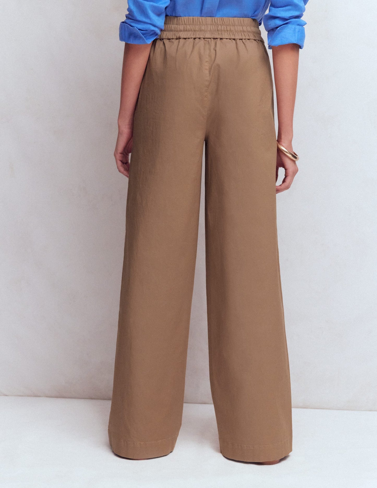 Greenwich Tie Waist Pants-Cappuccino