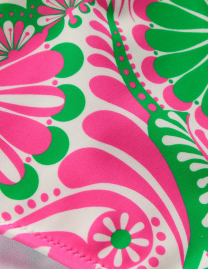 Classic Bikini Bottoms-Pink, Euphoric Gardens