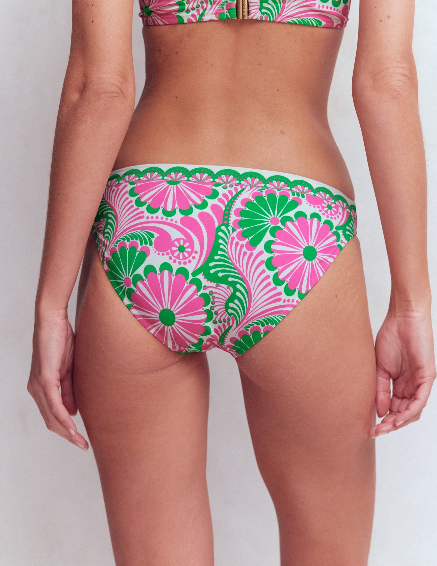 Classic Bikini Bottoms-Pink, Euphoric Gardens