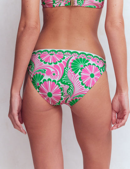 Classic Bikini Bottoms-Pink, Euphoric Gardens